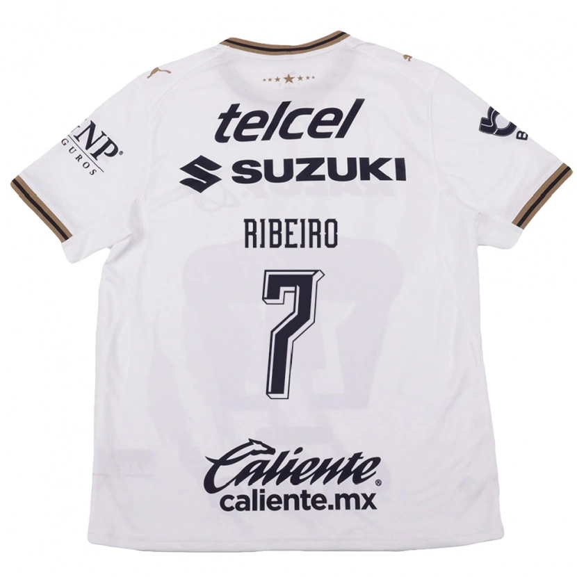 Danxen Kid Stephanie Ribeiro #7 White Black Brown Away Jersey 2026/27 T-Shirt