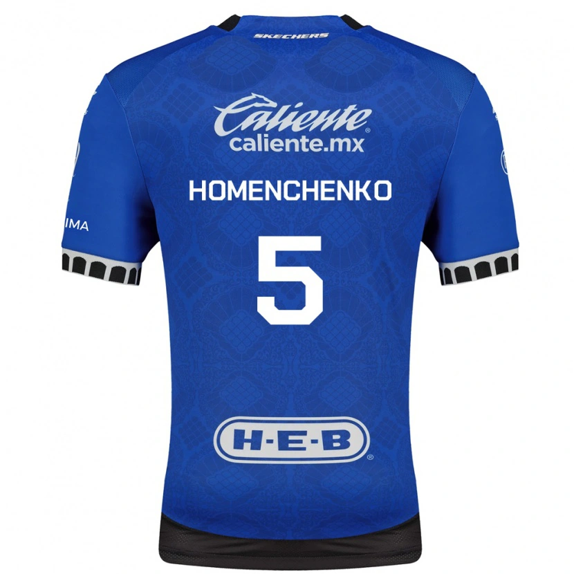 Danxen Kid Santiago Homenchenko #5 Royal Blue White Black Away Jersey 2026/27 T-Shirt