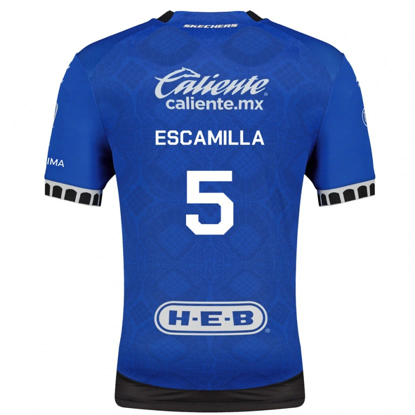 Danxen Kid Kevin Escamilla #5 Royal Blue White Black Away Jersey 2026/27 T-Shirt