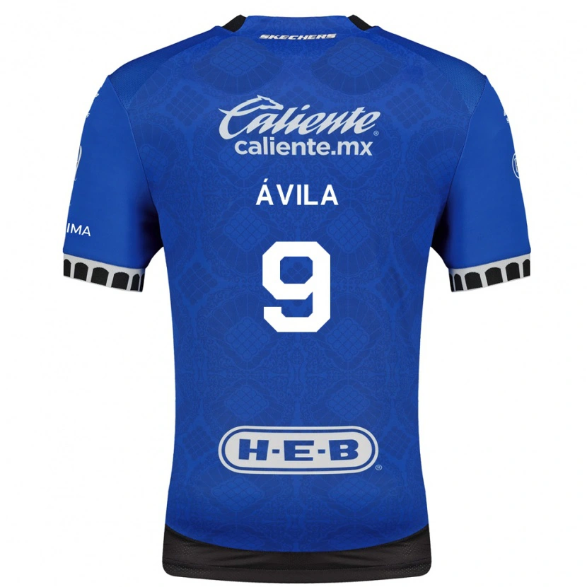 Danxen Kid Alí Ávila #9 Royal Blue White Black Away Jersey 2026/27 T-Shirt