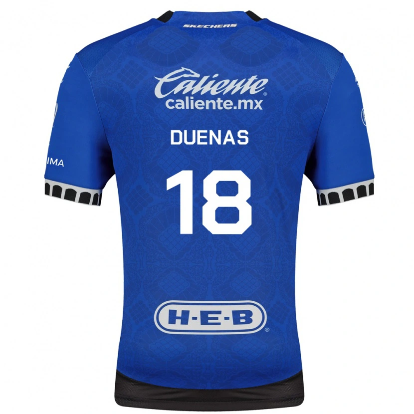 Danxen Kid Érik Dueñas #18 Royal Blue White Black Away Jersey 2026/27 T-Shirt