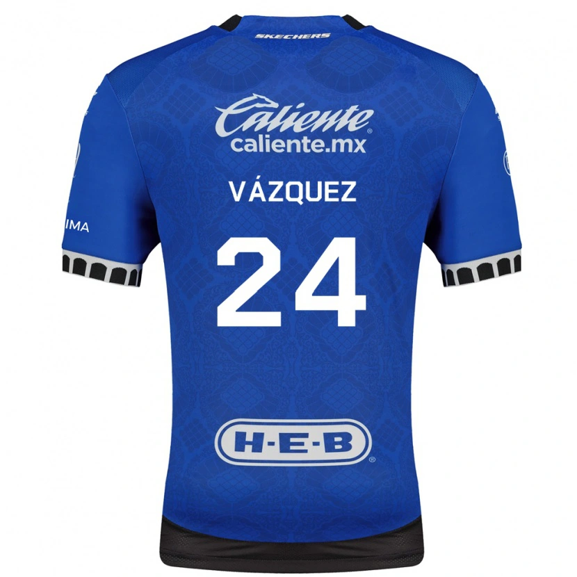 Danxen Kid Brayton Vázquez #24 Royal Blue White Black Away Jersey 2026/27 T-Shirt