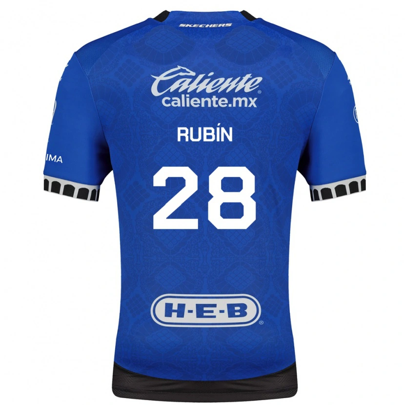 Danxen Kid Rubio Rubín #28 Royal Blue White Black Away Jersey 2026/27 T-Shirt