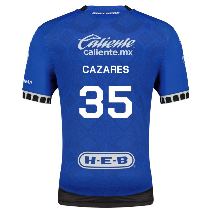 Danxen Kid Juan Cázares #35 Royal Blue White Black Away Jersey 2026/27 T-Shirt
