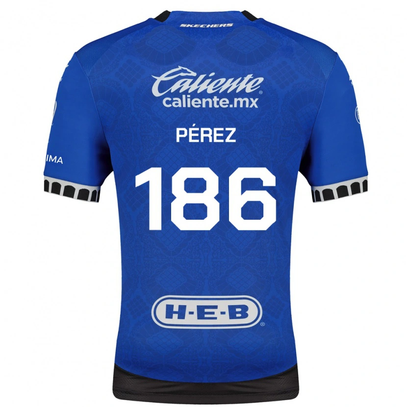 Danxen Kid José Pérez #186 Royal Blue White Black Away Jersey 2026/27 T-Shirt