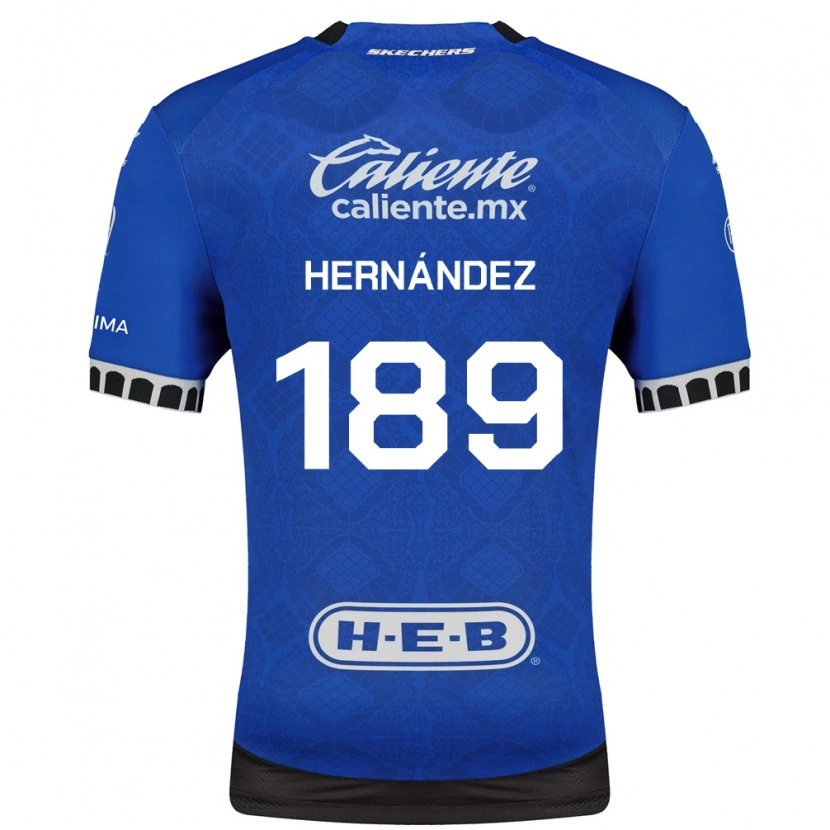 Danxen Kid Sebastián Hernández #189 Royal Blue White Black Away Jersey 2026/27 T-Shirt