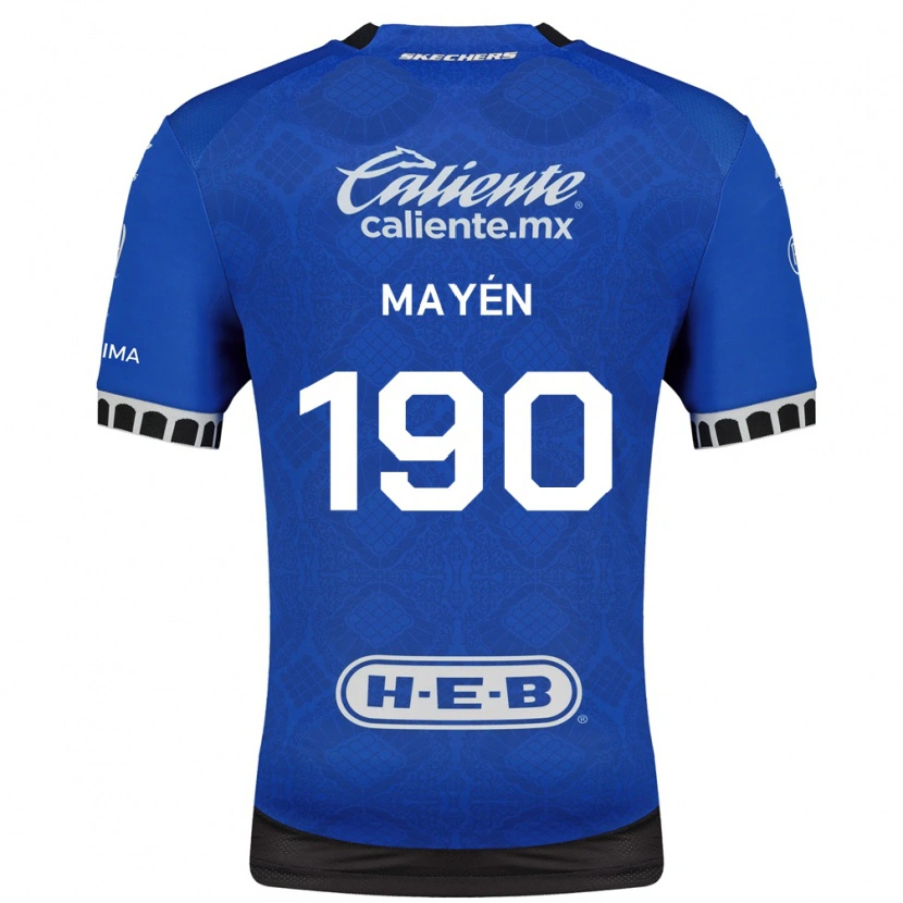 Danxen Kid Eduardo Mayén #190 Royal Blue White Black Away Jersey 2026/27 T-Shirt