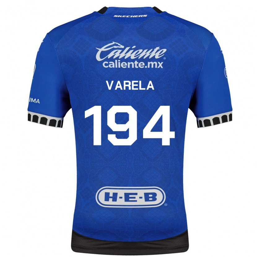 Danxen Kid José Varela #194 Royal Blue White Black Away Jersey 2026/27 T-Shirt
