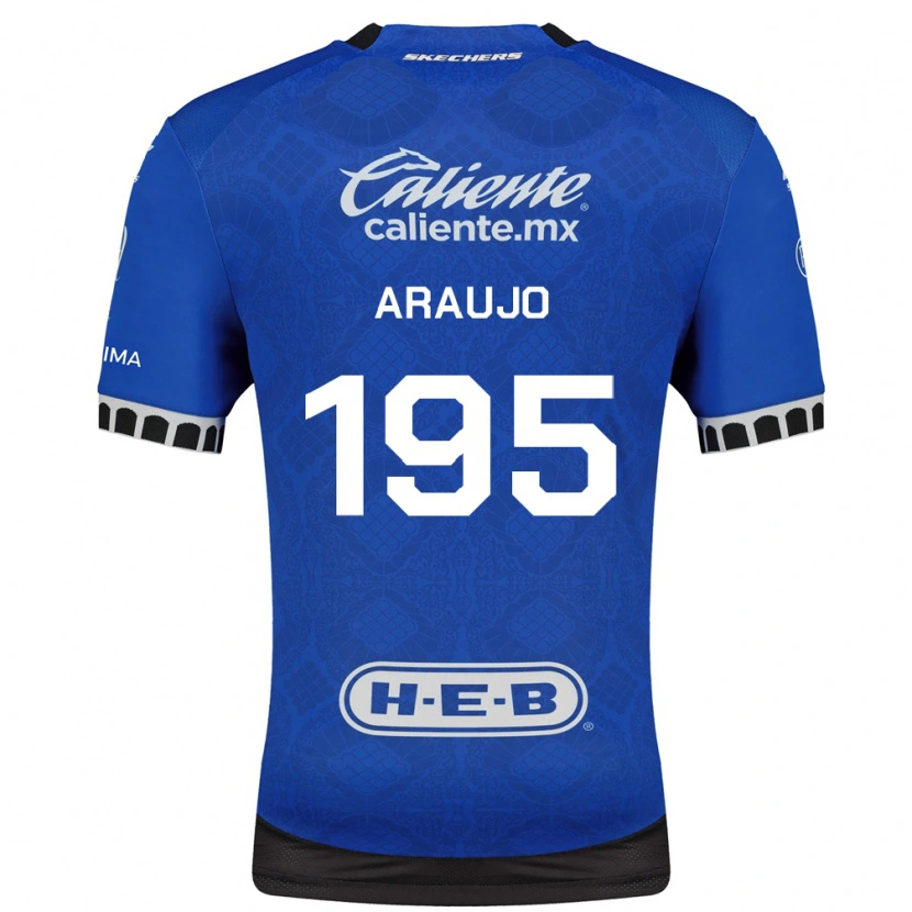 Danxen Kid Diego Araujo #195 Royal Blue White Black Away Jersey 2026/27 T-Shirt