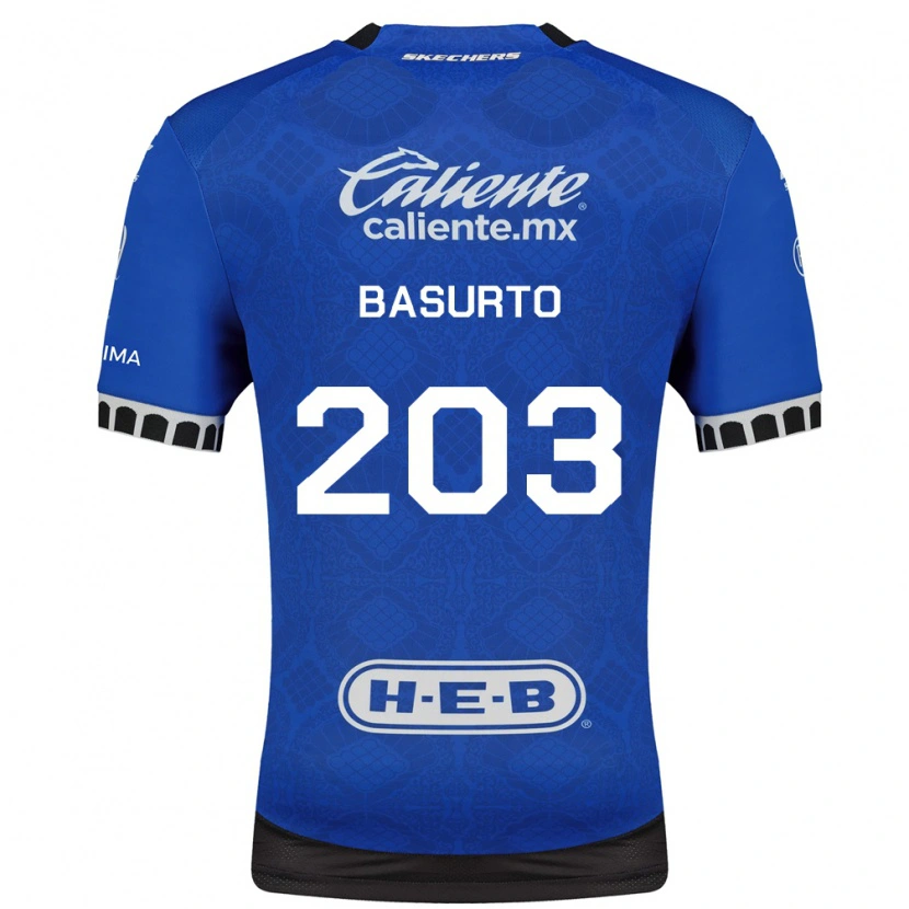 Danxen Kid Osvaldo Basurto #203 Royal Blue White Black Away Jersey 2026/27 T-Shirt