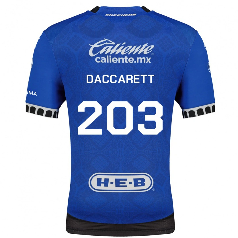 Danxen Kid Juan Daccarett #203 Royal Blue White Black Away Jersey 2026/27 T-Shirt