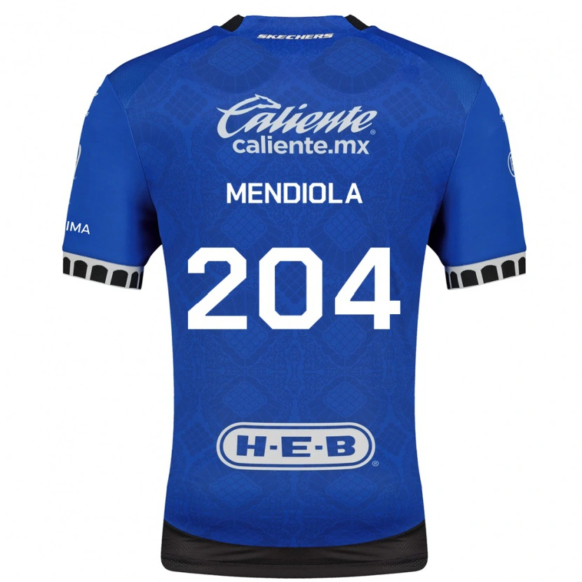 Danxen Kid Carlos Mendiola #204 Royal Blue White Black Away Jersey 2026/27 T-Shirt