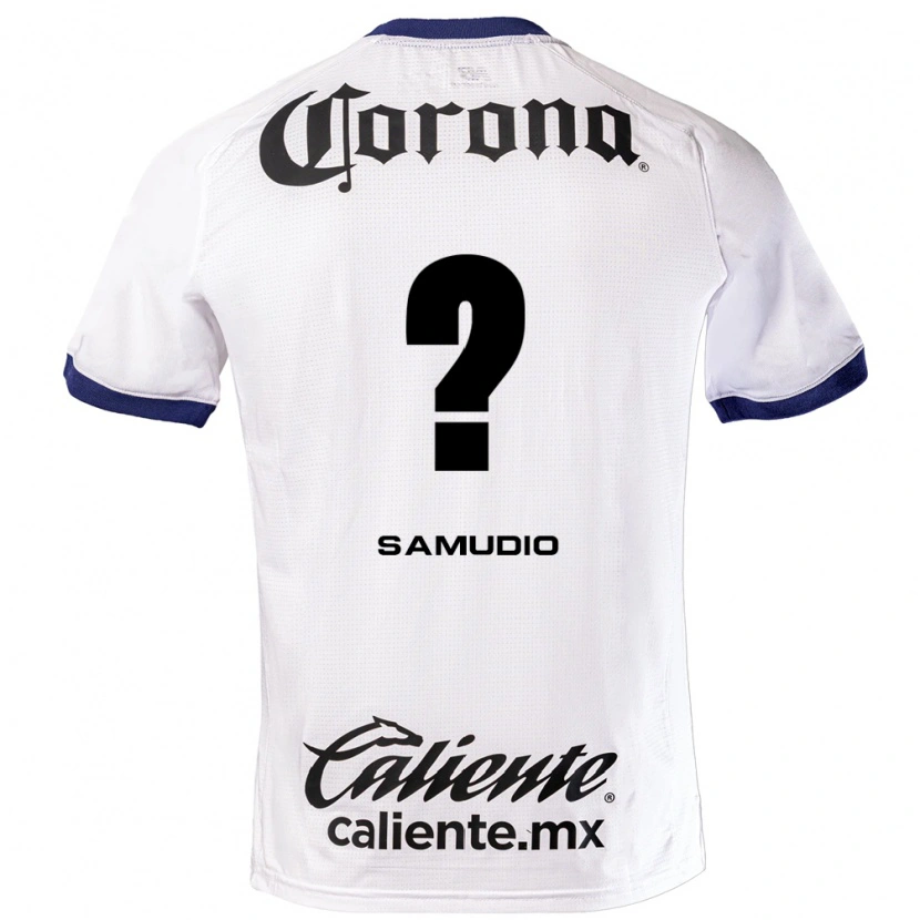 Danxen Kid Braian Samudio #0 White Blue Black Away Jersey 2026/27 T-Shirt