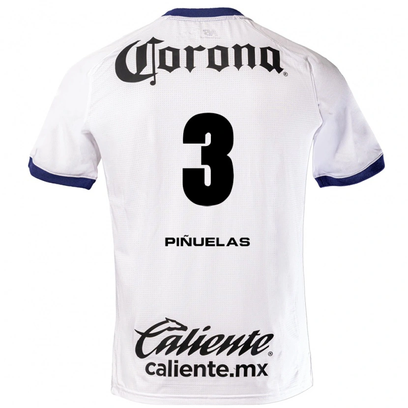 Danxen Kid Fernando Piñuelas #3 White Blue Black Away Jersey 2026/27 T-Shirt