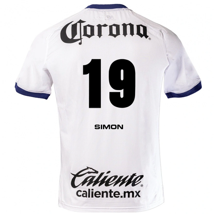 Danxen Kid Santiago Simón #19 White Blue Black Away Jersey 2026/27 T-Shirt