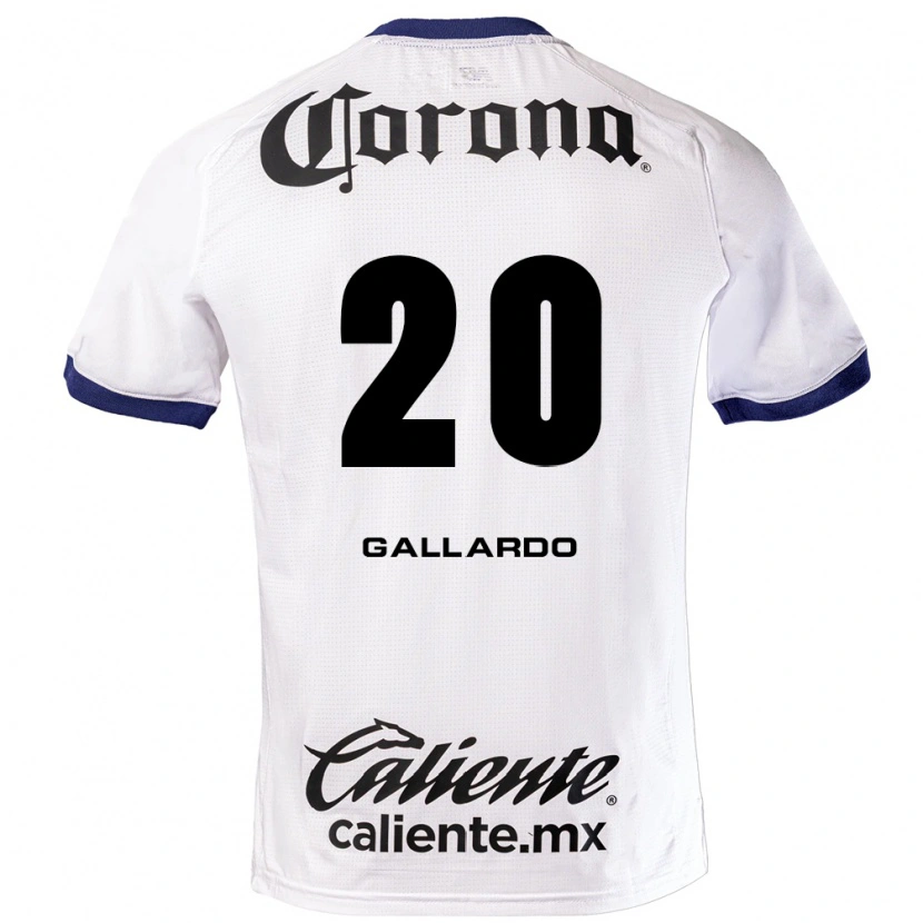 Danxen Kid Jesús Gallardo #20 White Blue Black Away Jersey 2026/27 T-Shirt