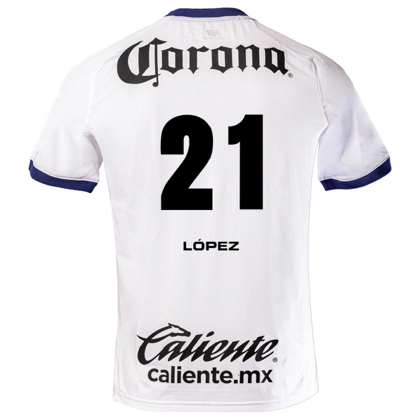 Danxen Kid Iván López #21 White Blue Black Away Jersey 2026/27 T-Shirt
