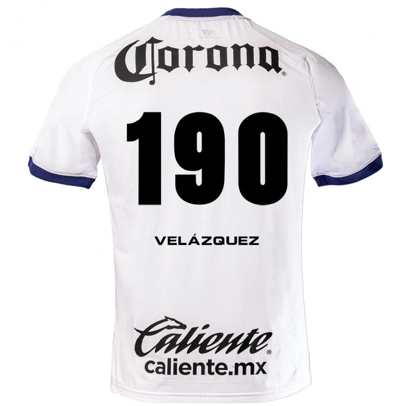 Danxen Kid Héber Velázquez #190 White Blue Black Away Jersey 2026/27 T-Shirt