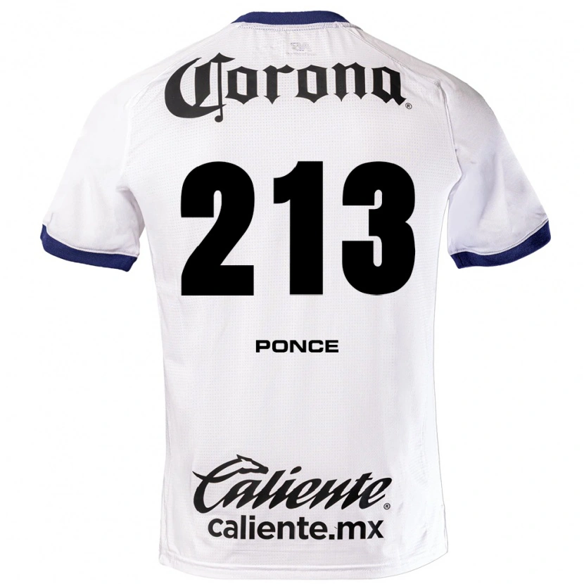 Danxen Kid Santiago Ponce #213 White Blue Black Away Jersey 2026/27 T-Shirt