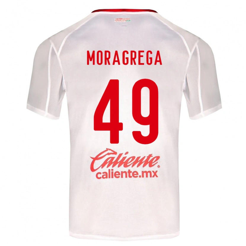 Danxen Kid Vladimir Moragrega #49 White Green Red Away Jersey 2026/27 T-Shirt