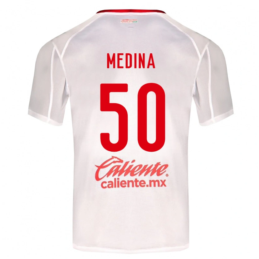 Danxen Kid Cruz Medina #50 White Green Red Away Jersey 2026/27 T-Shirt