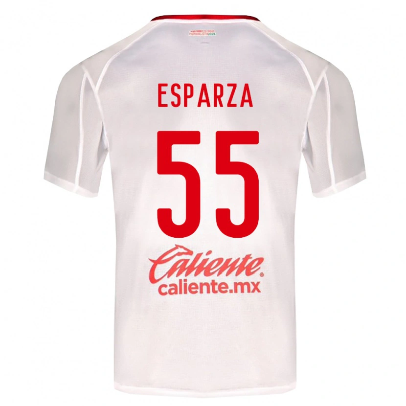 Danxen Kid Sebastián Esparza #55 White Green Red Away Jersey 2026/27 T-Shirt