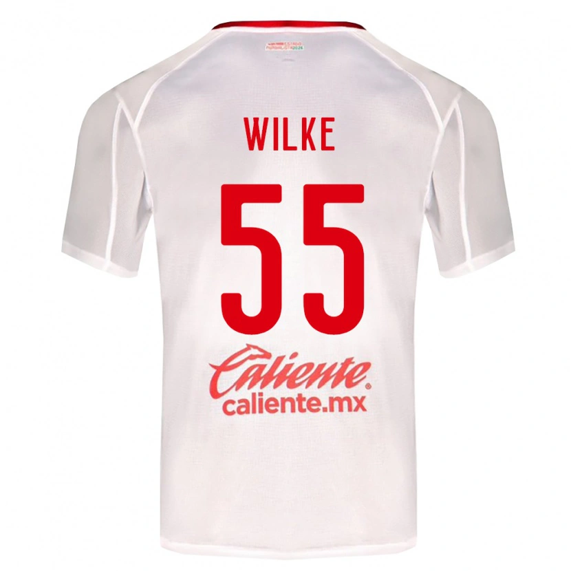 Danxen Kid Teun Wilke #55 White Green Red Away Jersey 2026/27 T-Shirt