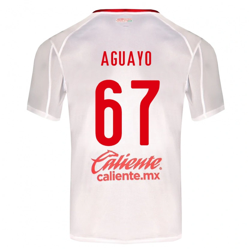 Danxen Kid Sergio Aguayo #67 White Green Red Away Jersey 2026/27 T-Shirt