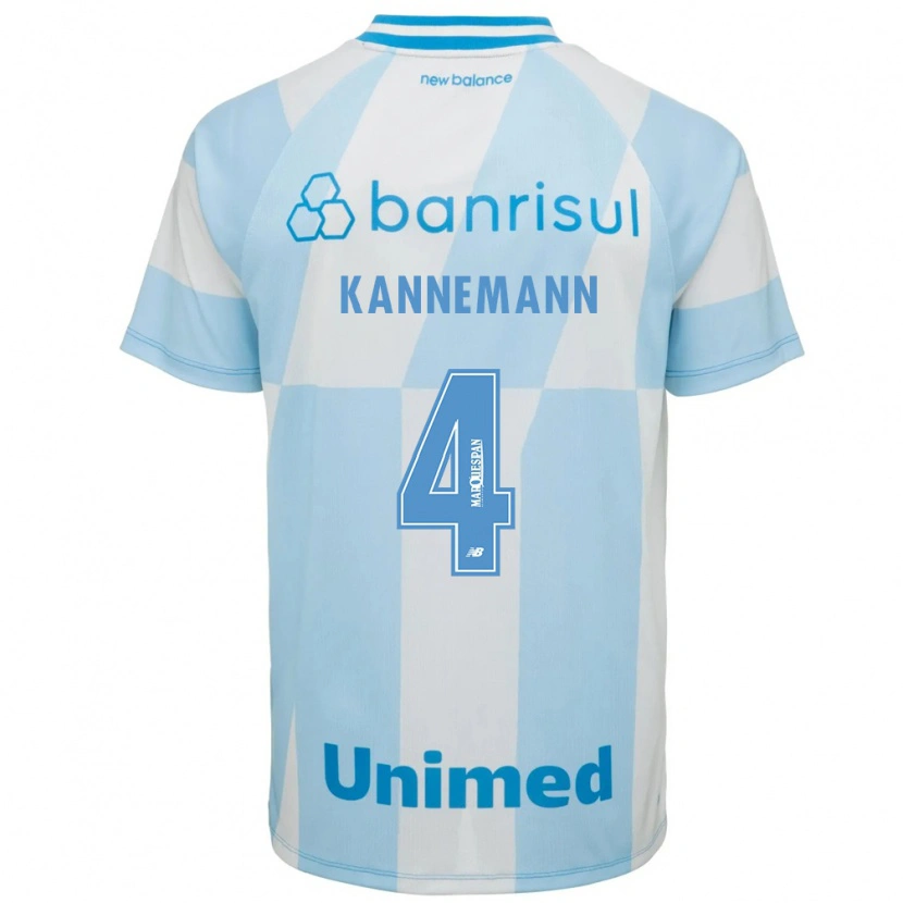 Danxen Kid Walter Kannemann #4 Light Blue White Away Jersey 2026/27 T-Shirt