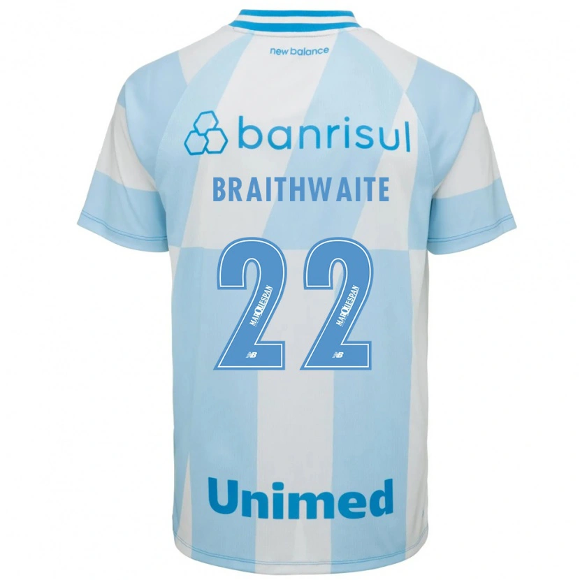 Danxen Kid Martin Braithwaite #22 Light Blue White Away Jersey 2026/27 T-Shirt
