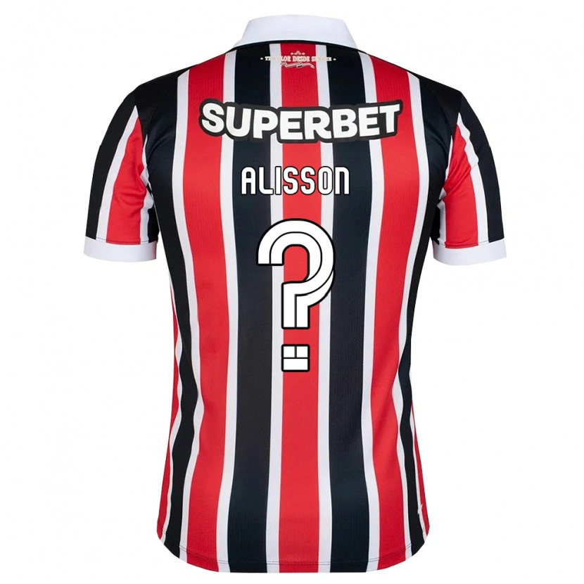 Danxen Kid Alisson Santana Da Silva #0 Red White Black Away Jersey 2026/27 T-Shirt