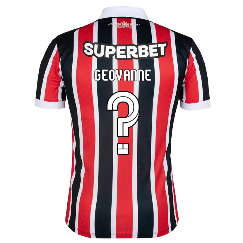 Danxen Kid Geovanne De Souza Soares #0 Red White Black Away Jersey 2026/27 T-Shirt