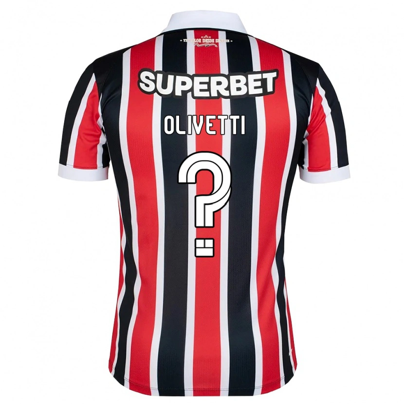 Danxen Kid Andrey Olivetti #0 Red White Black Away Jersey 2026/27 T-Shirt