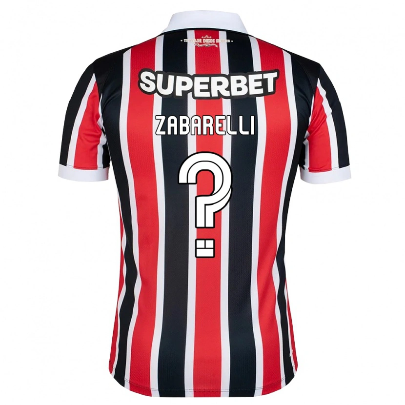 Danxen Kid Gustavo Zabarelli #0 Red White Black Away Jersey 2026/27 T-Shirt