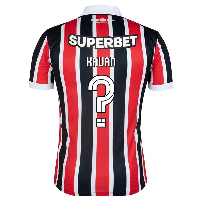 Danxen Kid Nicolas Kauan #0 Red White Black Away Jersey 2026/27 T-Shirt