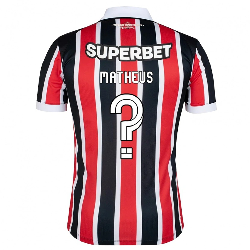 Danxen Kid Guilherme Matheus #0 Red White Black Away Jersey 2026/27 T-Shirt
