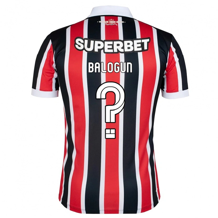 Danxen Kid Azeez Balogun #0 Red White Black Away Jersey 2026/27 T-Shirt