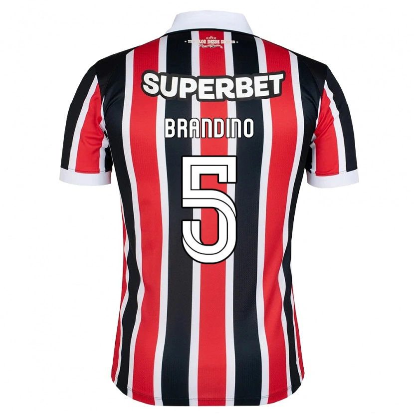 Danxen Kid Kika Brandino #5 Red White Black Away Jersey 2026/27 T-Shirt