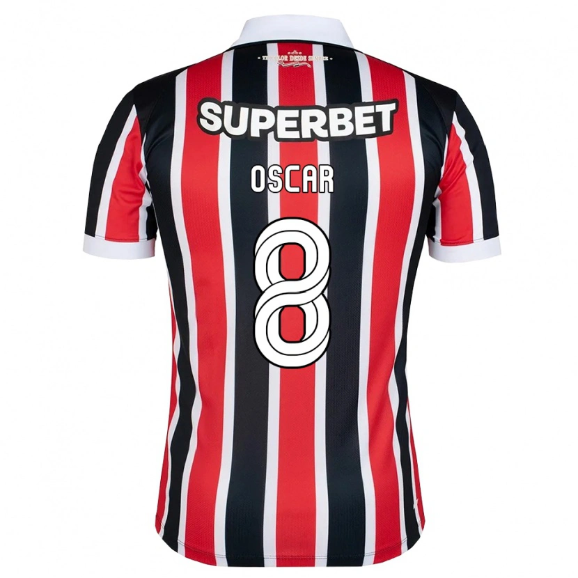 Danxen Kid Oscar #8 Red White Black Away Jersey 2026/27 T-Shirt