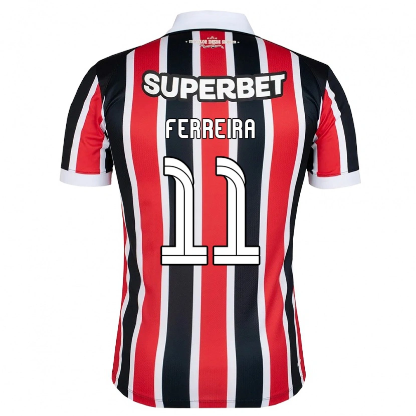 Danxen Kid Aldemir Dos Santos Ferreira #11 Red White Black Away Jersey 2026/27 T-Shirt