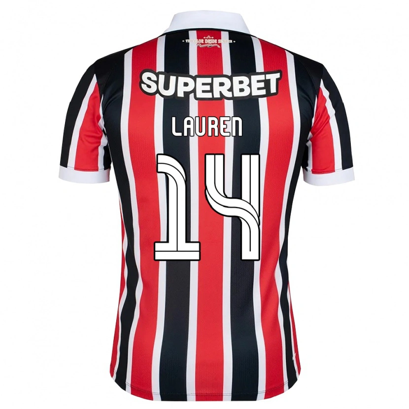 Danxen Kid Lauren #14 Red White Black Away Jersey 2026/27 T-Shirt