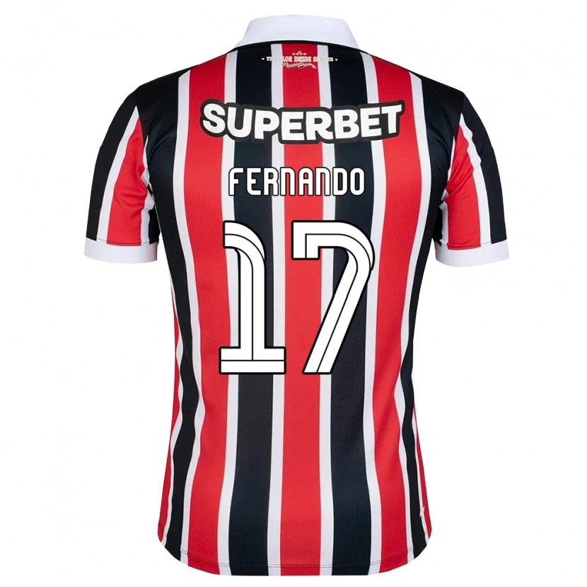 Danxen Kid Luiz Fernando #17 Red White Black Away Jersey 2026/27 T-Shirt
