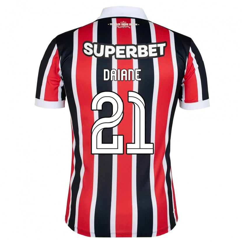 Danxen Kid Daiane #21 Red White Black Away Jersey 2026/27 T-Shirt