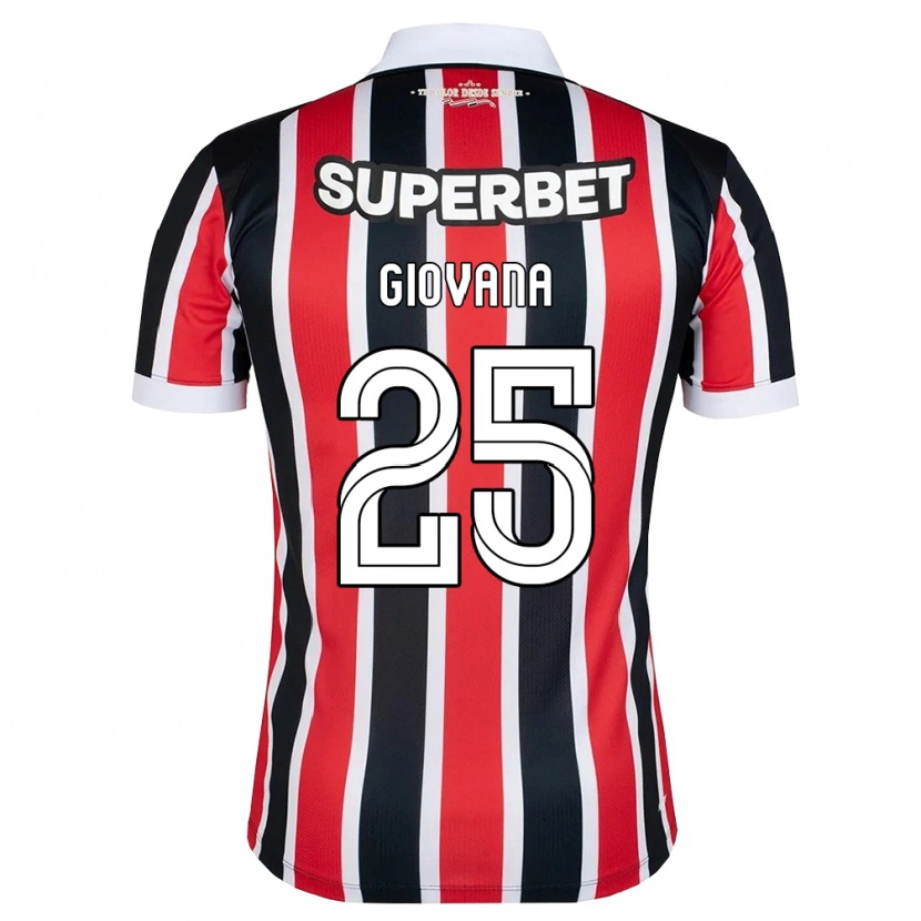 Danxen Kid Giovana #25 Red White Black Away Jersey 2026/27 T-Shirt