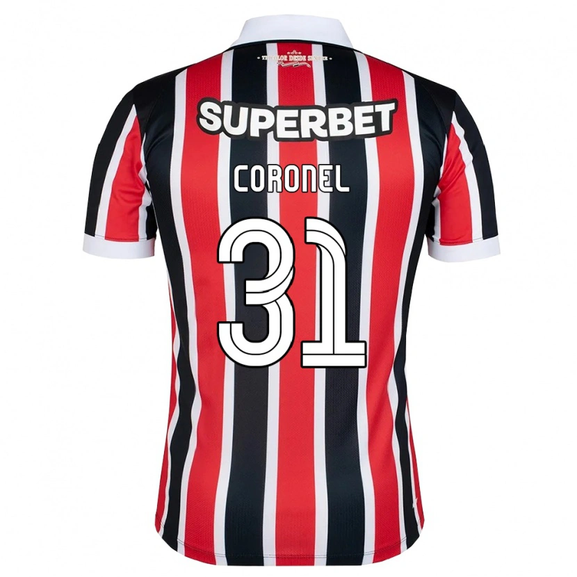 Danxen Kid Carlos Coronel #31 Red White Black Away Jersey 2026/27 T-Shirt