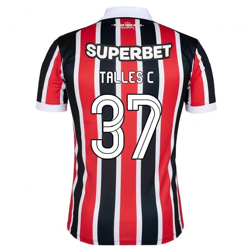 Danxen Kid Talles #37 Red White Black Away Jersey 2026/27 T-Shirt