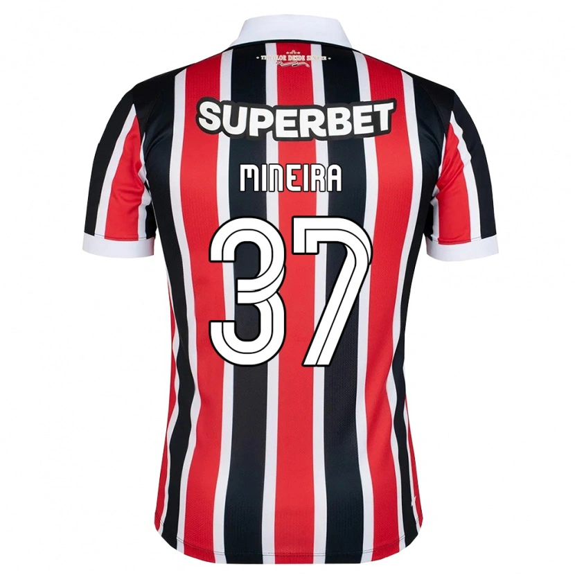 Danxen Kid Rafa Mineira #37 Red White Black Away Jersey 2026/27 T-Shirt