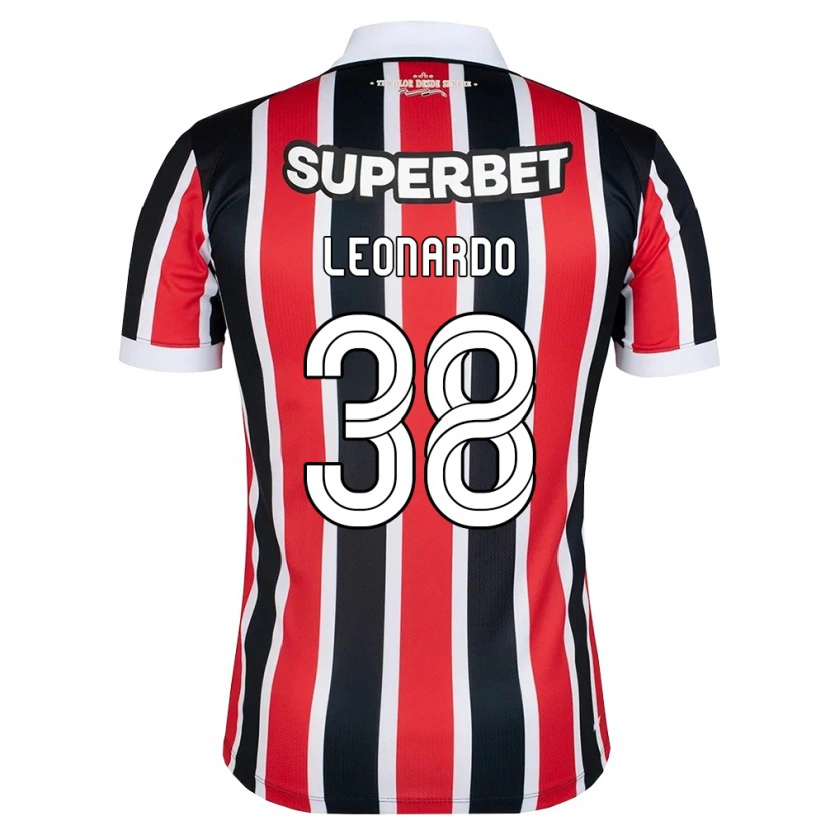 Danxen Kid Hugo Leonardo #38 Red White Black Away Jersey 2026/27 T-Shirt