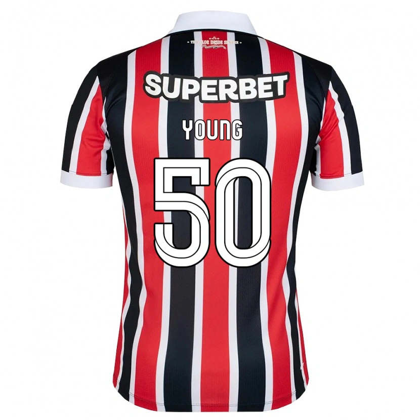 Danxen Kid Young Navarro Moraes #50 Red White Black Away Jersey 2026/27 T-Shirt
