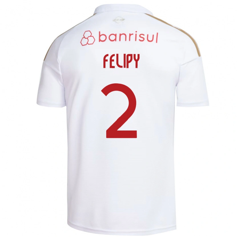 Danxen Kid Luis Felipy #2 White Red Away Jersey 2026/27 T-Shirt